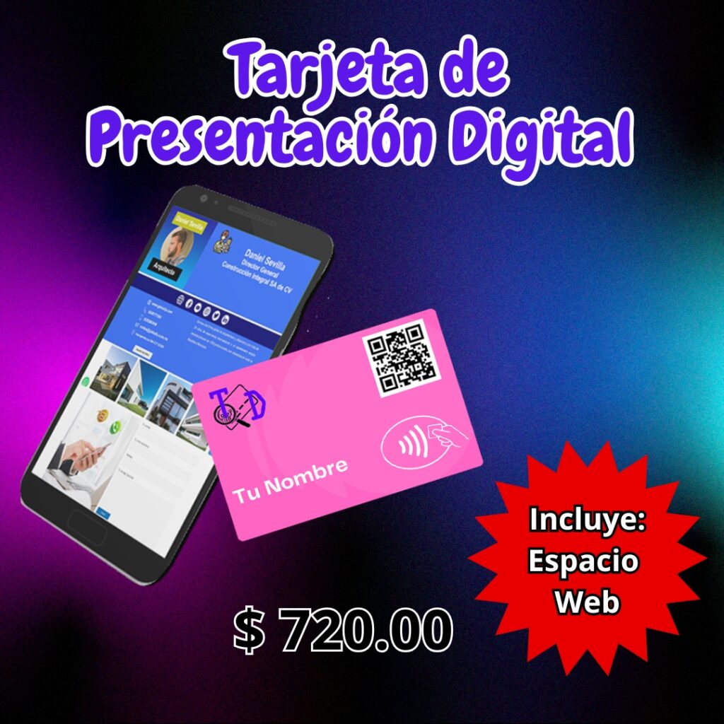 tarjeta de presentación digital